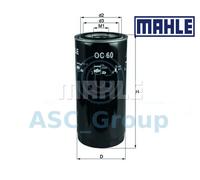 Filtre À Huile Moteur À Vis De Remplacement MAHLE OC 60 OC60