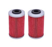 Filtre à huile pour motos Filtre à huile pour Husaberg FE570 Enduro 2009-2012 FS570 Supermoto 2010-11, compatible avec Husqvarna FC450 FC 450 2014-2015(2pcs Red)