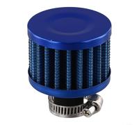Filtre à huile rond haute capacité 12 mm pour carter de manivelle pour une circulation efficace de l'air dans les voitures et motos (bleu)