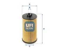 Filtre À Huile UFI 25.199.00 Pour OPEL, VAUXHALL