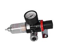Filtre à humidité pour Compresseur d'air 1/4 Po, Régulateur de Séparateur d' et d'eau avec Jauge, Alliage d'aluminium, pour Systèmes Pneumatiques - Accessoires pour