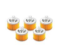 Filtre à l'Huile Filtre à huile universel pour essence, filtre à carburant, moto, scooter, outil à essence, moto, VTT, ressort Filtre à huile pour motos(5 PCS)