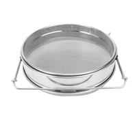 Filtre à Miel en Acier Inoxydable Double Couche pour Apiculture Noël | Double Tamis Fin, Grosse Capacité, Support de Repos Pratique, Surface Polie Lisse, Nettoyage Facile, Extraction Domestique