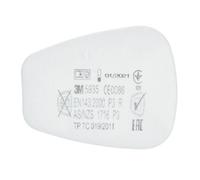 Filtre à particules P3 R 5935 pour masque de protection respiratoire 3M Série 6000 et 6800 (Lot de 2) - Blanc