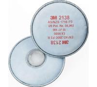 Filtre à particules rond avec charbon actif P3R 2138 EN143 p.art.no 4000370680/-690 3M