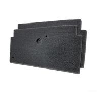 Filtre à peluches de rechange en coton pour sèche-linge 12022801, élément filtrant 292 x 144 mm, piège efficace les débris pour machines à laver domestiques, pour une installation facile, noir (2