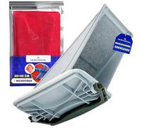 Filtre à Peluches pour Seche Linge avec le Code Original 481010345281 pour Whirlpool pour Bauknecht C00312162 pour Indesit - Complet avec Chiffon Microfibre - Garantie de 10 Ans - MONTERAL