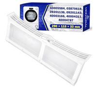 Filtre à Peluches Seche Linge 290 x 115 x 33 mm avec le Code Original 40005584 03870619 09201136 09201143 40003166 40004311 40004787 pour Candy pour Hoover pour Fagor pour Vestel - MONTERAL
