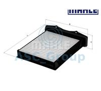 Filtre À Pollen D'Intérieur MAHLE De Remplacement D'Origine LA 360 LA360