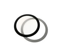 Pompes et filtres GENERIQUE Filtre à poussière magnétique rond 120 mm (cadre noir, filtre blanc)