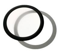 Pompes et filtres GENERIQUE Filtre à poussière magnétique rond 120 mm (cadre noir, filtre blanc)