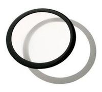 Demciflex Staubfilter 140mm, Rund - Schwarz/weiß