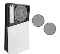 Filtre à Poussière pour PS5 Pro, Plaque Frontale Évents de Refroidissement Personnalisé Filet Anti-poussière pour Edition Numérique et Disque Console (2 PCS Circle)