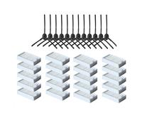 Filtre à poussière Primaire Brosse latérale Filtre Hepa Efficace Compatible avec Les pièces d'aspirateur Robot Ilife V5 V5s V3 V3s V5pro V50 V55 X5 V5s Pro(Ilife-V3V5ZUHE32)