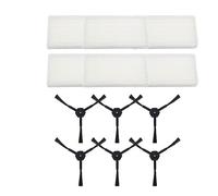 Filtre à poussière primaire pour aspirateur, brosse latérale, pour Ilife V3 V5 V5s V3s V5s Pro V50 X5 Filtre HEPA Remplacement de la brosse latérale (couleur : gris clair)