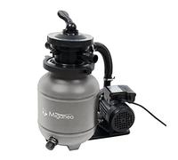 Filtre à sable Miganeo Speedclean 7 000 avec minuterie - pour piscine jusqu'à 22 m³ - auto-aspirant (noir, bleu, argenté) Silber