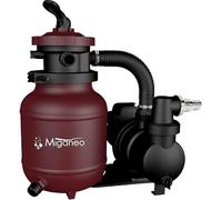 Filtre à sable Miganeo Speedclean 7000 | 4,5-6,3m³/h - pour piscine jusqu'à 19 m³ - auto-aspirant - rouge