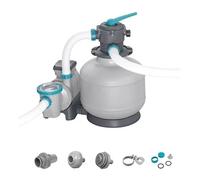 Bestway Pompe de Filtration à Sable pour Piscine Hors Sol 11 355 L - 62 cm x 48,5 cm x 67 cm - Gris/Vert