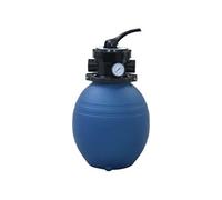 vidaXL Filtre à sable pour piscine avec vanne 4 positions Bleu 300 mm