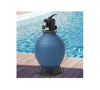 vidaXL Filtre à sable pour piscine avec vanne 6 positions Bleu 460 mm