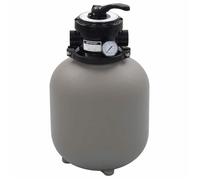 Filtre à sable pour piscine - vidaXL - Gris - Vanne 4 positions - Débit 7 m³/h