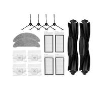 Filtre à sacs à poussière. Compatible avec l'aspirateur Robot Roidmi Eve Plus, brosse latérale principale en tissu de vadrouille