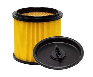 Filtre à sec plissé à lamelles avec couvercle à baïonnette avec grille intérieure en acier pour aspirateur Parkside sec et humide PNTS 1200 1250 1300 A1 B2 C3 E4 F5