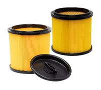 Filtre à sec plissé à lamelles avec couvercle à baïonnette, ouverture des deux côtés, compatible avec les aspirateurs Parkside PNTS 1200 1300 1250 A1 B2 C3 E4 F5