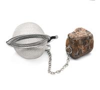 Filtre À Thé En Acier Inoxydable Avec Pierre De Cristal Naturel,Filtre À Mailles,Passoire À Épices,Théière Créative Et Réutilisable - Type Tiger Eye Stone