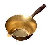 Filtre à thé en acier inoxydable - Infuseur en métal - Spuie Spuie in Great Fustore Steel - Passoire fine tricotée avec manche en bois - Accessoires pour thé - Tasses à thé et tasses de