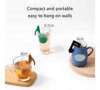 Filtre à thé en forme de note de musique en silicone pour feuilles volantes, accessoire pratique, gadget de cuisine, boule à infusion décorative