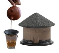 Filtre À Thé,Infuseur Réutilisable En Céramique Décoration De Bureau - Infuseur à thé en vrac en forme de Tulou,pour Cuisine Bureau Restaurant Voyage Extérieur Camping Pique-nique Fête Anniversaire