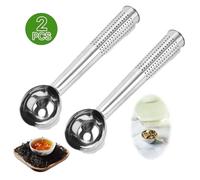 Filtre à Thé - Inox - Cuillère-mesure - 2 pièces - Compacte - Facile à nettoyer