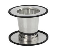 Filtre a the inox fond devissable avec couv adaptable sur diam 6 à 9,5 cm