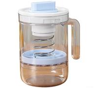 Filtre à yaourt avec écran à maille fine et mécanisme de pression pour yaourt grec maison, fromage, kéfir et labneh, composants sûrs et faciles à nettoyer (bleu)