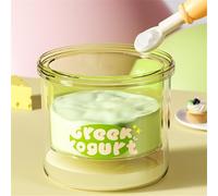 Filtre à yaourt crémeux pour yaourtière - Filtration par pression grecque crémeuse - Séparation de lactosérum à séchage rapide (ronde verte)