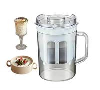 Filtre à Yaourt en Fine,Filtre Réutilisable et Lave-Vaisselle | Passoire pour Yaourtière avec Fine et Couvercle,Pour fromage, lait de soja, jus de fruits, café, cuisine