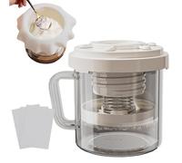 Filtre à Yaourt - Filtre Réutilisable pour Yaourt Maison Avec Couvercle - Accessoire De Cuisine Multifonctionnel Pour Entreprises De Location Appartements Résidences Universitaires Et Restaurants