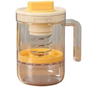 Filtre à yaourt grec fait maison avec presse à ressort et maille superfine pour égoutter rapidement le lactosérum dans la fabrication de yaourt, fromage, kéfir et labneh (jaune)