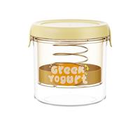 Filtre à yaourt - Machine à lait de yaourt | Conteneurs séparateurs de yaourt | Filtre à jus transparent pour lait de soja épais avec ressorts en acier inoxydable