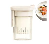 Filtre à yaourt réutilisable avec couvercle - Petit séparateur de lactosérum réutilisable - Gadget de cuisine pour thé, noix, lait