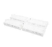 AllSpares Lot de 4 filtres acoustiques pour hottes Bosch Siemens 17004801 / HEZ9VEDU0, Neff Z811DU0 et Gaggenau CA084010 (192 x 75 x 35 mm)