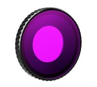 Filtre Action 5 Pro, lentille de plongée en alliage d'aluminium pour Action 4, insert de caméra anti-buée, boîtier sous-marin étanche pour plongée avec tuba (violet)