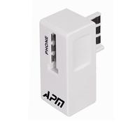 Filtre ADSL Haut Debit Blanc - APM - Permet de téléphoner tout en étant connecté à Internet