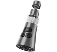 Filtre aérateur de robinet, filtre de robinet en acier inoxydable 316, amovible, anti-éclaboussures, rotation réglable, filtre de tête de pulvérisation pour robinet de cuisine (E)