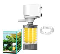 Filtre aérateur Interne pour Aquarium à Tortues | Puissant Filtre aérateur pour Eau Douce Betta Crevettes Aquarium Eau Salée Algues Bassin