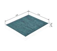 Filtre Air De L'habitacle Bosch 0986628504 Filtre+ pour Audi Mercedes Benz Seat