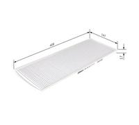 Filtre Air De L'habitacle Bosch 1987432010 pour Gmc Opel Vauxhall Chevrolet