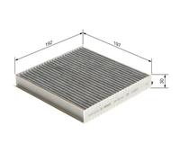 Filtre Air De L'habitacle Bosch 1987432568 pour Jaguar