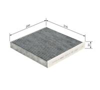Filtre Air De L'habitacle Bosch 1987432574 pour Ford